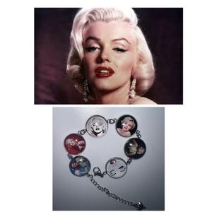 $6 Marilyn Monroe picture bracelet new stainless steel $6 if bundled